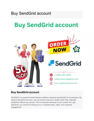 Buy SendGrid account