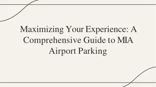MIA Airport Parking