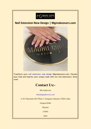 Nail Extension New Design  Mgmakeovers.com