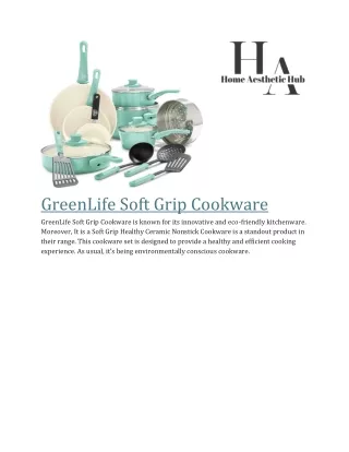 GreenLife Soft Grip Cookware
