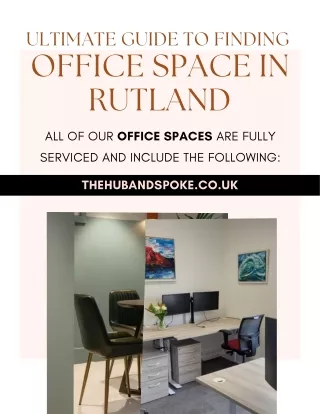 Ultimate Guide to Finding Office Space in Rutland