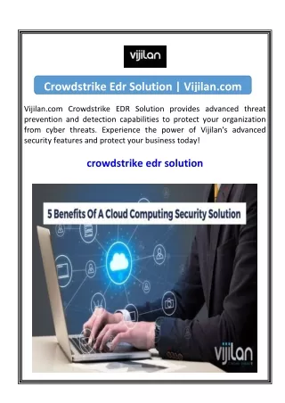 Crowdstrike Edr Solution  Vijilan.com