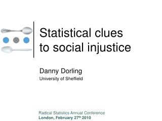 Statistical clues to social injustice