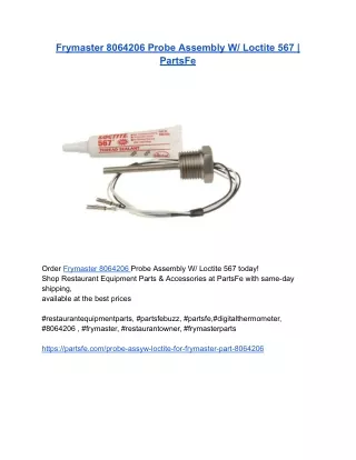 Frymaster 8064206 Probe Assembly W_ Loctite 567 _ PartsFe