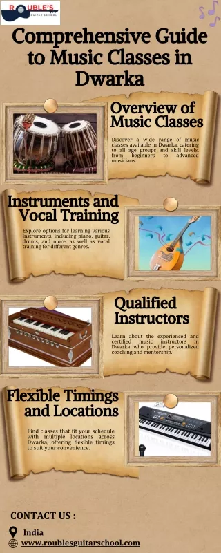 Comprehensive Guide to Music Classes in Dwarka