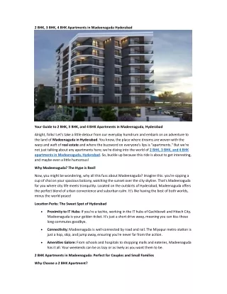 apartments for sale in madeenaguda