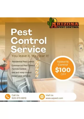 Premium Pest Control Service at AZ Pest Control in Tucson, Green Valley, Arizona