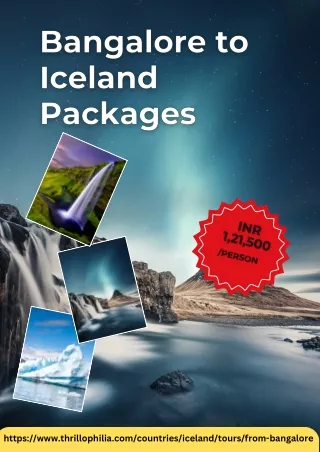 Bangalore to Iceland Packages