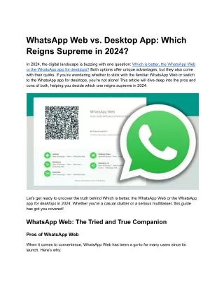 WhatsApp Web vs. Desktop App_ Which Reigns Supreme in 2024_