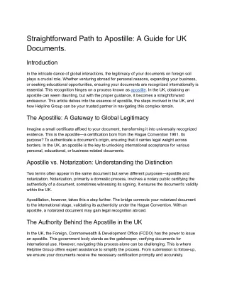 Straightforward Path to Apostille_ A Guide for UK Documents