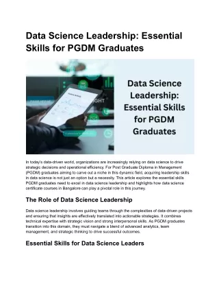 Data Science Leadership_ Essential Skills for PGDM Graduates