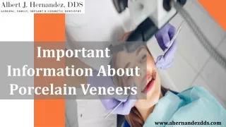 Beneficial Information About Porcelain Veneers