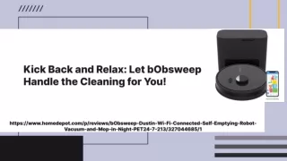 bObsweep Self Emptying Robot Vacuum and Mop