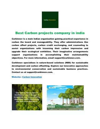 Best Carbon projects company in india