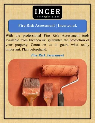 Fire Risk Assessment   Incer.co.uk
