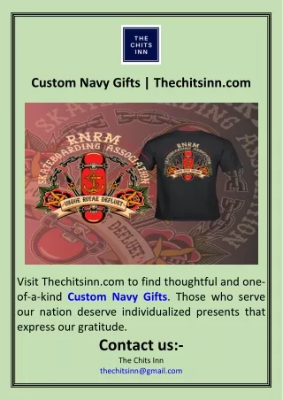 Custom Navy Gifts  Thechitsinn.com