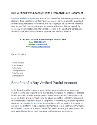 3 Little Known Ways to Buy Verified Paxful Account