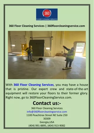 360 Floor Cleaning Services  360floorcleaningservice.com