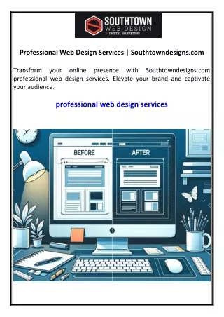 Professional Web Design Services  Southtowndesigns.com