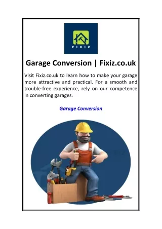 Garage Conversion   Fixiz.co.uk