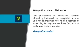 Garage Conversion  Fixiz.co.uk