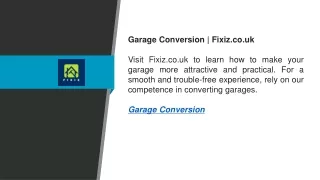 Garage Conversion   Fixiz.co.uk