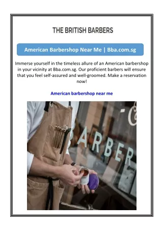American Barbershop Near Me  Bba.com.sg