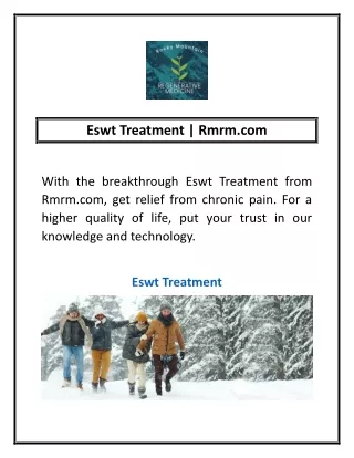 Eswt Treatment | Rmrm.com