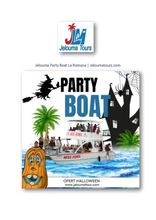 Jelouma Party Boat La Romana | Jeloumatours.com