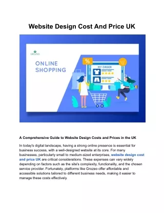 website design cost and price UK