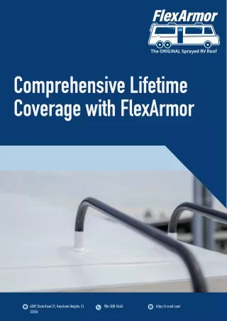 Say Goodbye to RV Roof Maintenance with FlexArmor