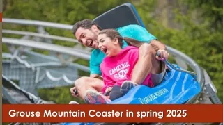 Grouse Mountain Coaster in spring 2025 - North Shore Daily Post