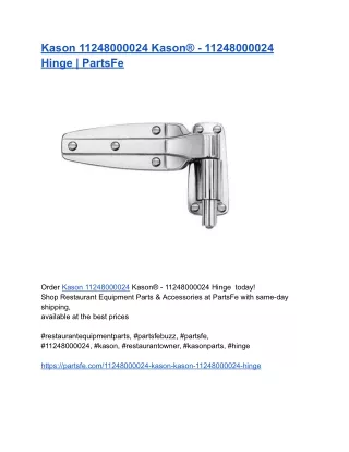 Kason 11248000024 Kason® - 11248000024 Hinge _ PartsFe