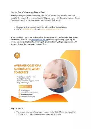 Average Cost of a Surrogate | Georgia Surrogacy Agency