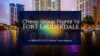 Cheap Group Flights To Fort Lauderdale