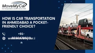 How is Car Transportation in Ahmedabad a Pocket-Friendly Choice