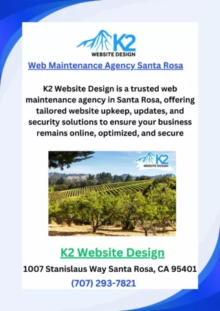 Web Maintenance Agency Santa Rosa