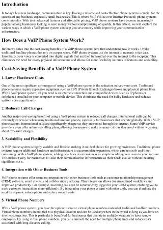 How to Save Money with a VoIP Phone System