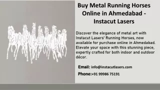 Buy Metal Running Horses Online in Ahmedabad - Instacut Lasers