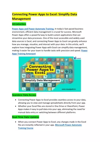 Power Apps and Power Automate Training | Power Apps Training Hyderabad