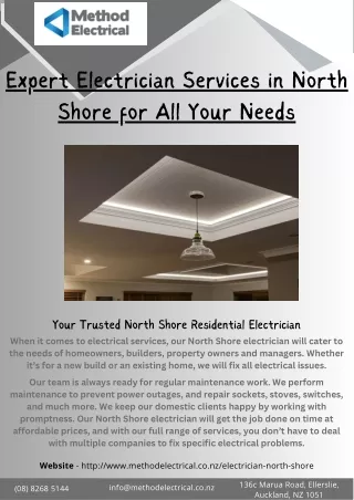 Expert Electrician Services in North Shore for All Your Needs