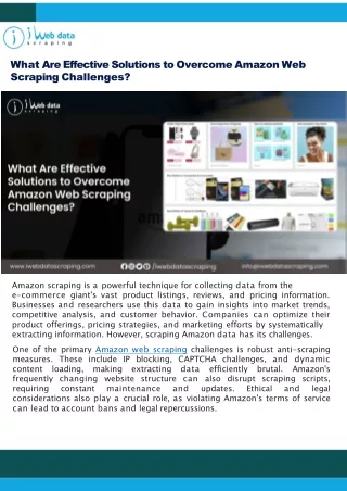 What Are Effective Solutions to Overcome Amazon Web Scraping Challenges (2)