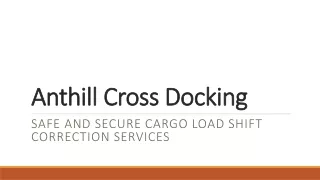 Safe and Secure Cargo Load Shift Correction Services