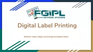 Digital Label Printing