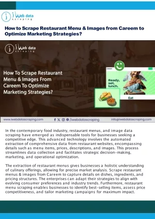 How to Scrape Restaurant Menu & Images from Careem to Optimize Marketing Strategies