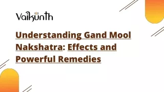 Understanding Gand Mool Nakshatra Effects and Powerful Remedies