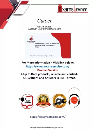 GED-Canada Questions and Answers PDF Dumps