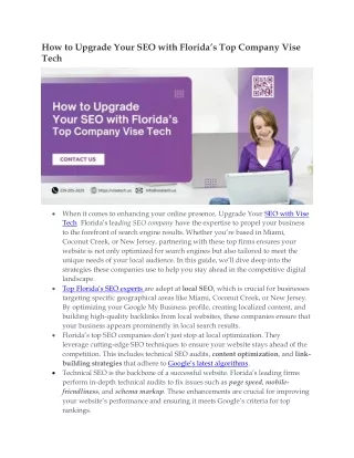Upgrade Your SEO with Vise Tech