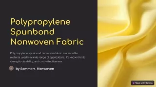 Polypropylene-Spunbond-Nonwoven-Fabric