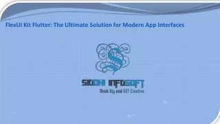 FlexUI Kit Flutter The Ultimate Solution for Modern App Interface - SIddhi Infosoft